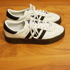 Adidas Samba Women's Platform Gum Sole White, 8